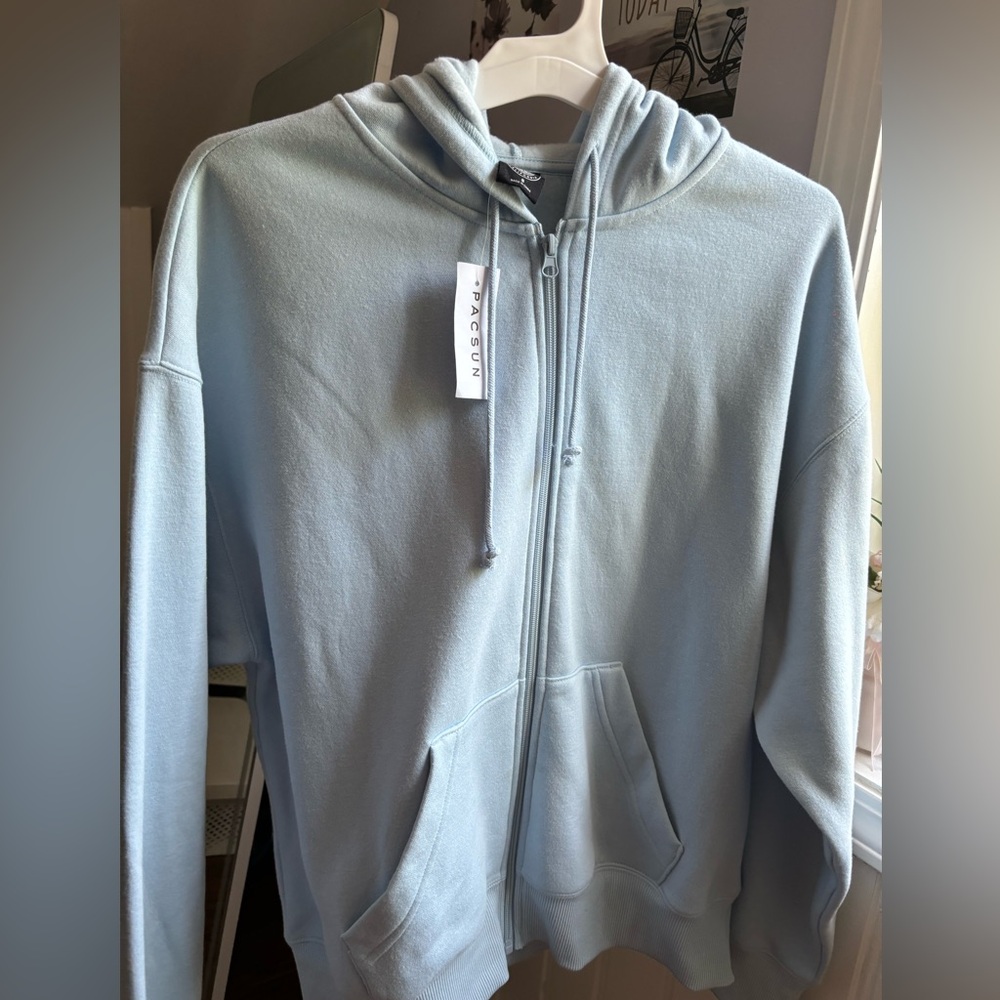 Blue Pac Sun Zipper Hoodie